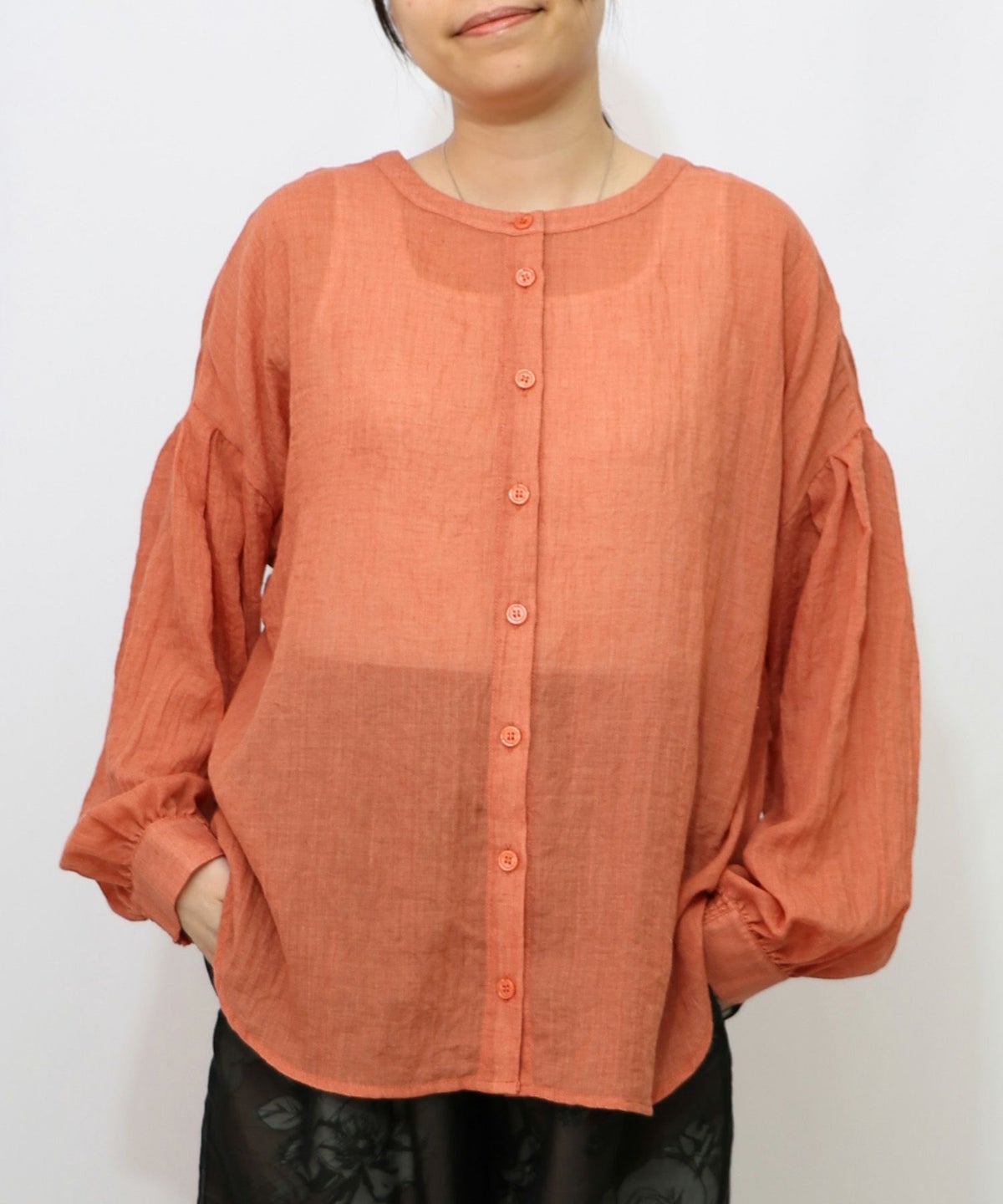 パリ柄ガーゼ 2WAYシャツプルオーバー-19