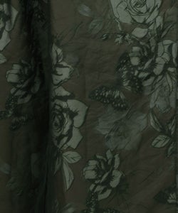 花柄ゴブラン織り風 シアー生地重ねパンツ-16