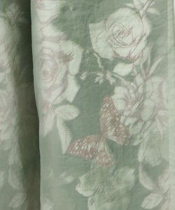 花柄ゴブラン織り風 シアー生地重ねパンツ-20