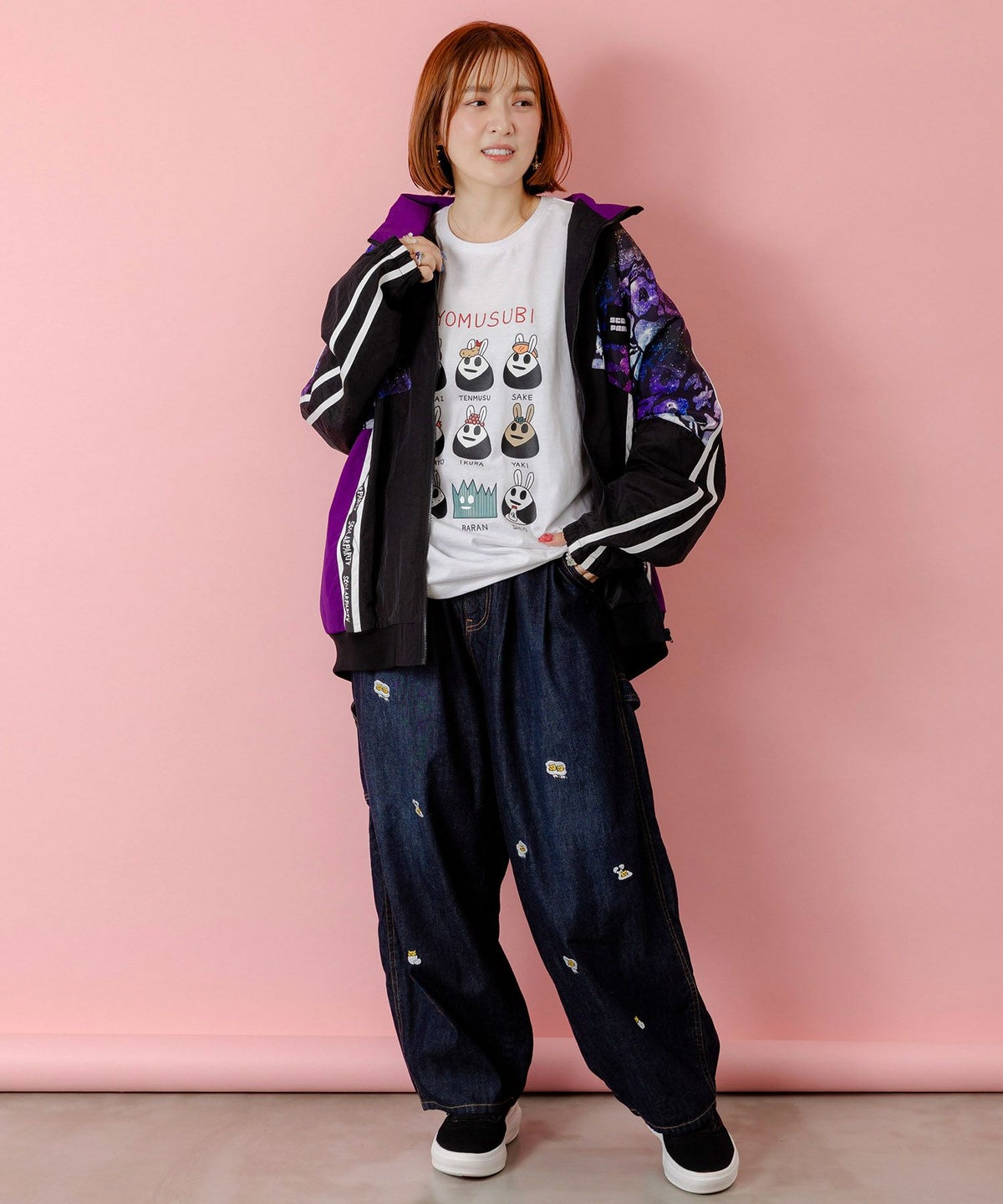 クマ宇宙柄スポーティーブルゾン-2