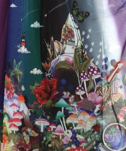 キノコの惑星柄チュールスカート-16