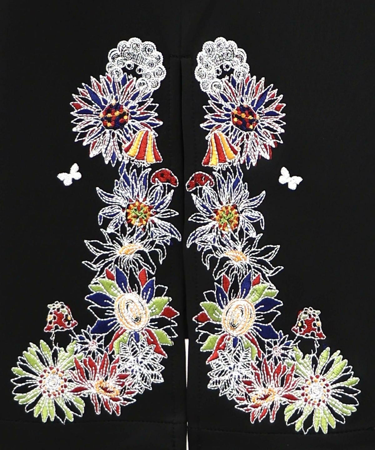 花柄刺繍ジャージワンピース-12