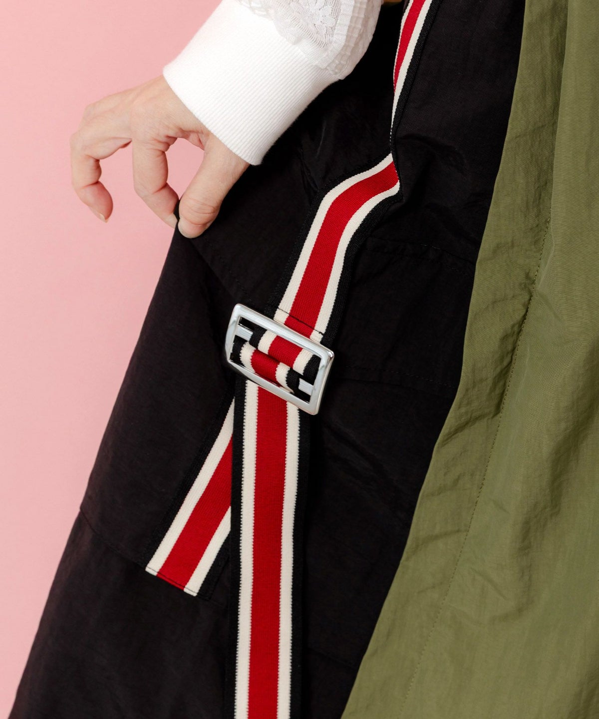 バイカラースポーティースカート-6