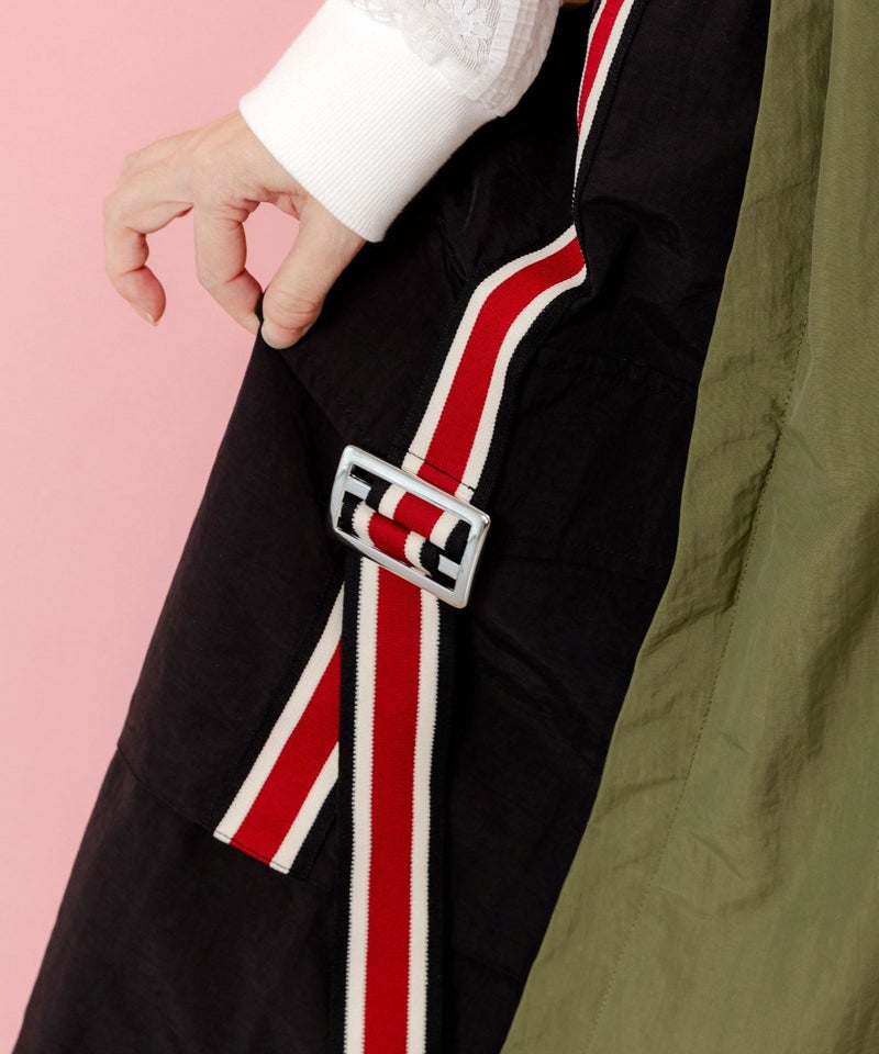 バイカラースポーティースカート-6