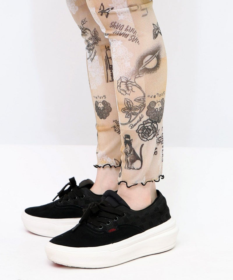 ラメニットソー3柄展開レギンス-14