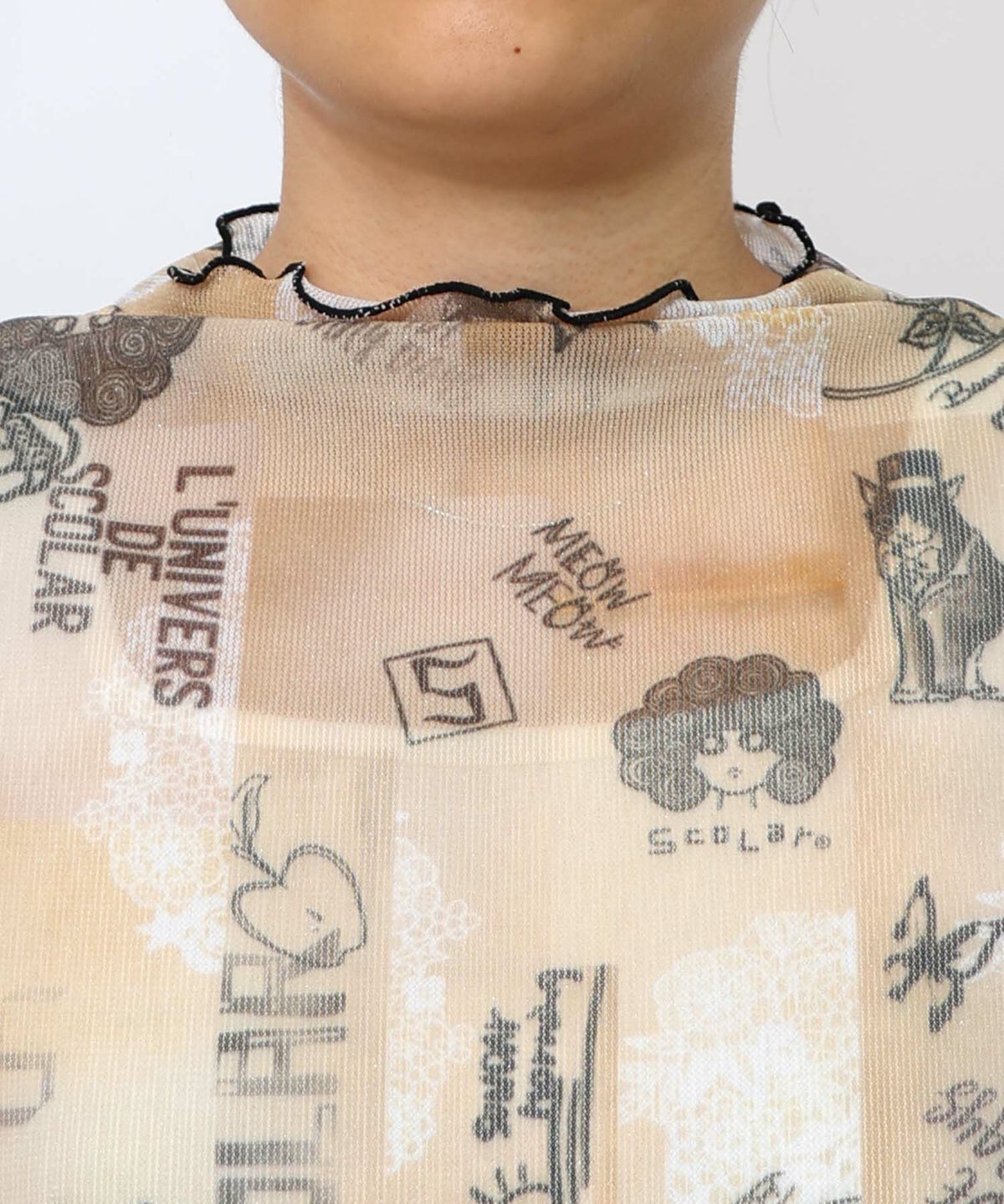 ラメニットソー3柄展開インナーT-19