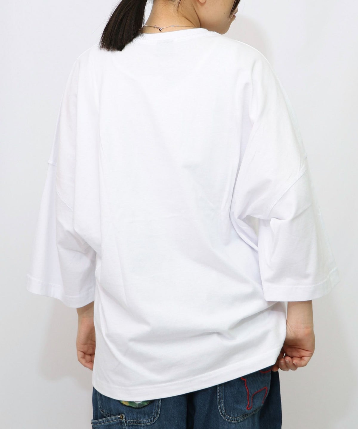 ウサギのきょむすび柄Tシャツ-9