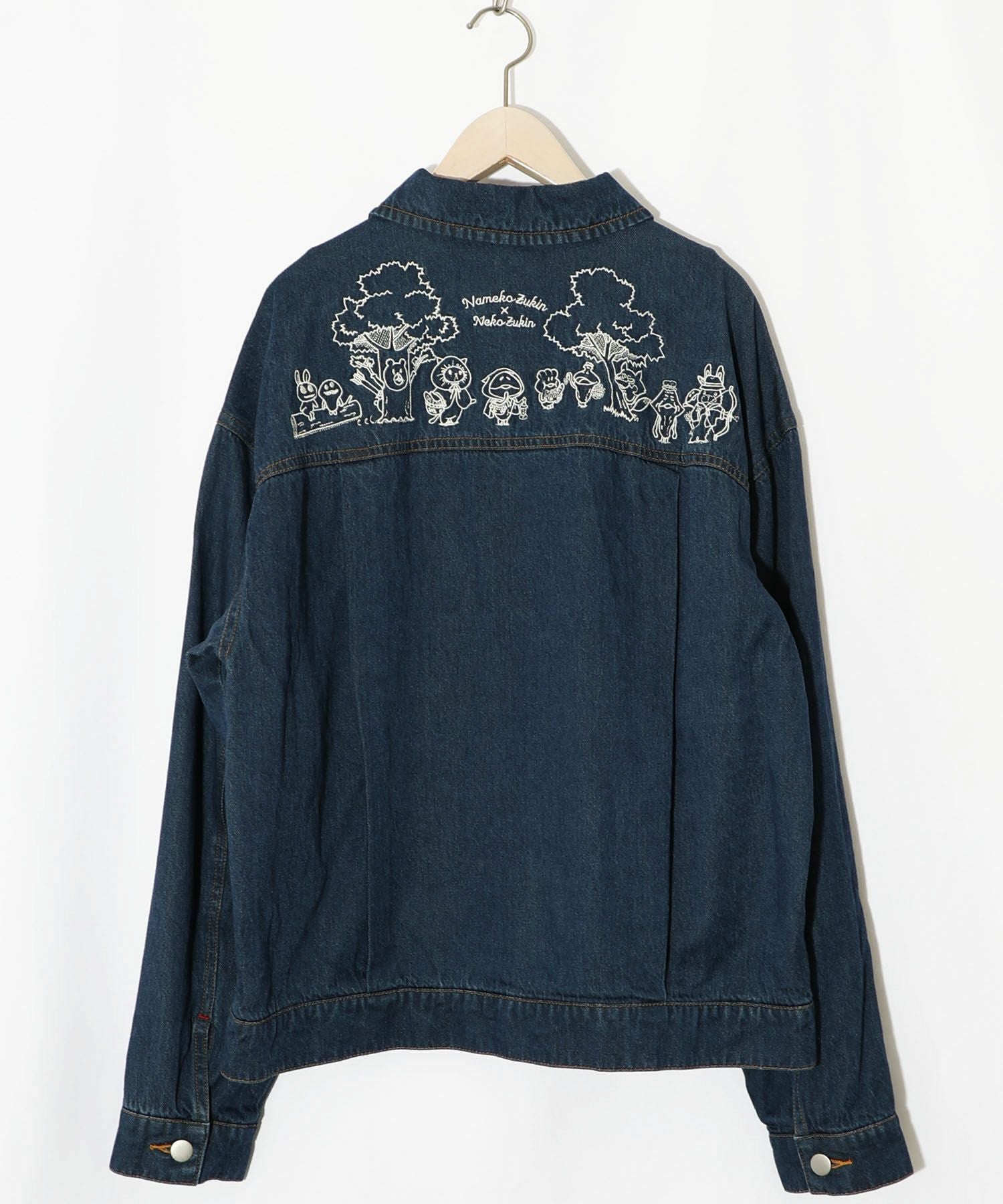 353101：なめことネコずきんのおつかい デニムジャケットの通販-ScoLar