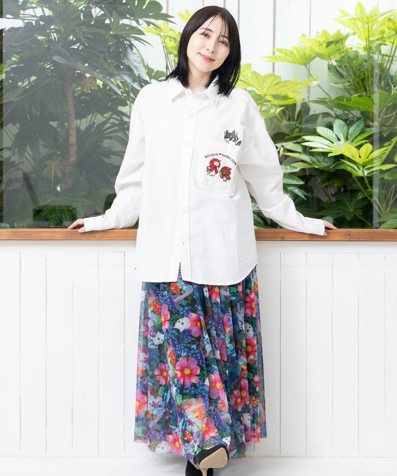 オオカミさんには気をつけて オックスフォードシャツ-4