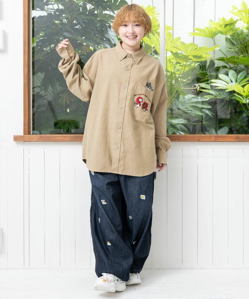 オオカミさんには気をつけて オックスフォードシャツ-12