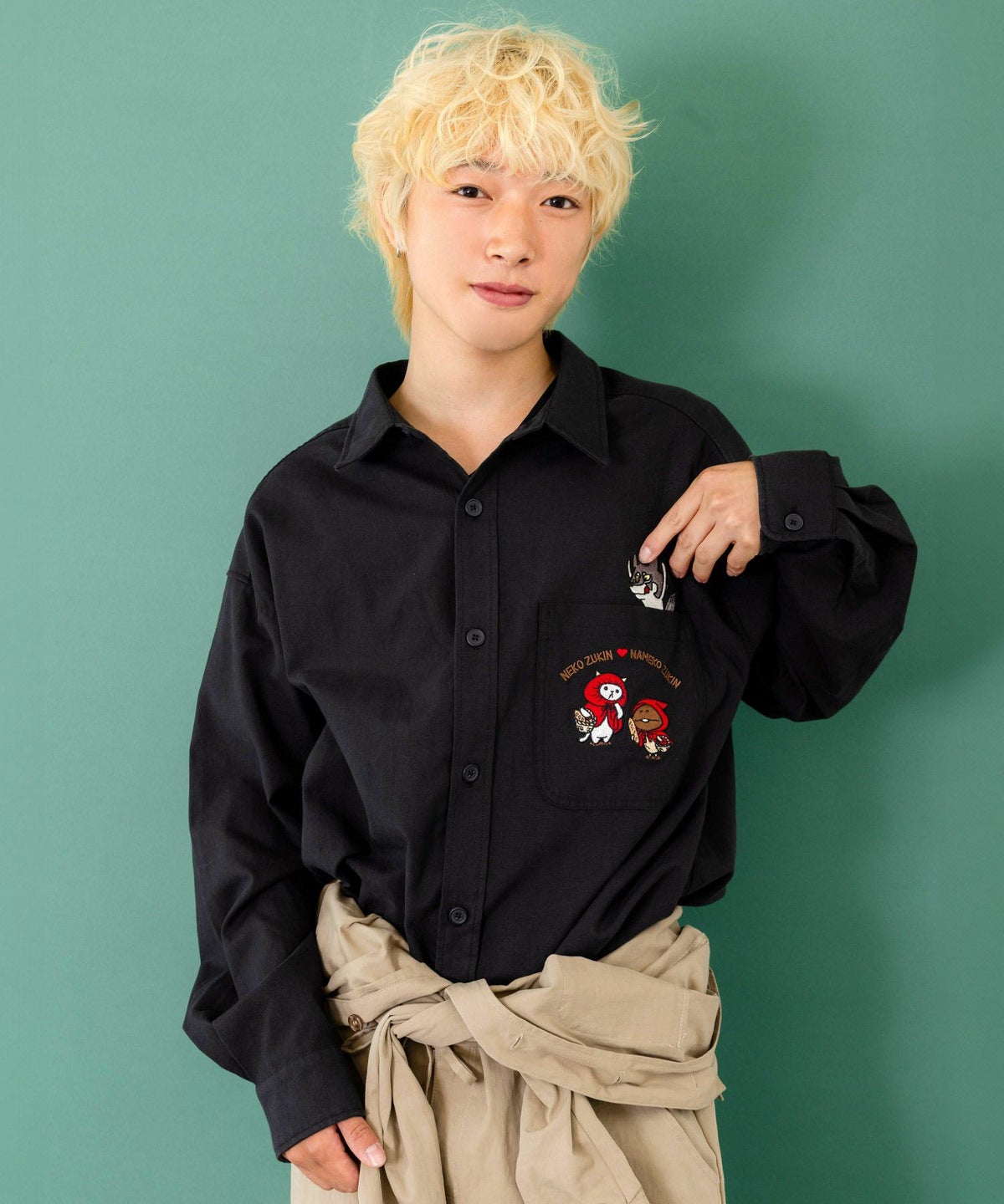 オオカミさんには気をつけて オックスフォードシャツ-21