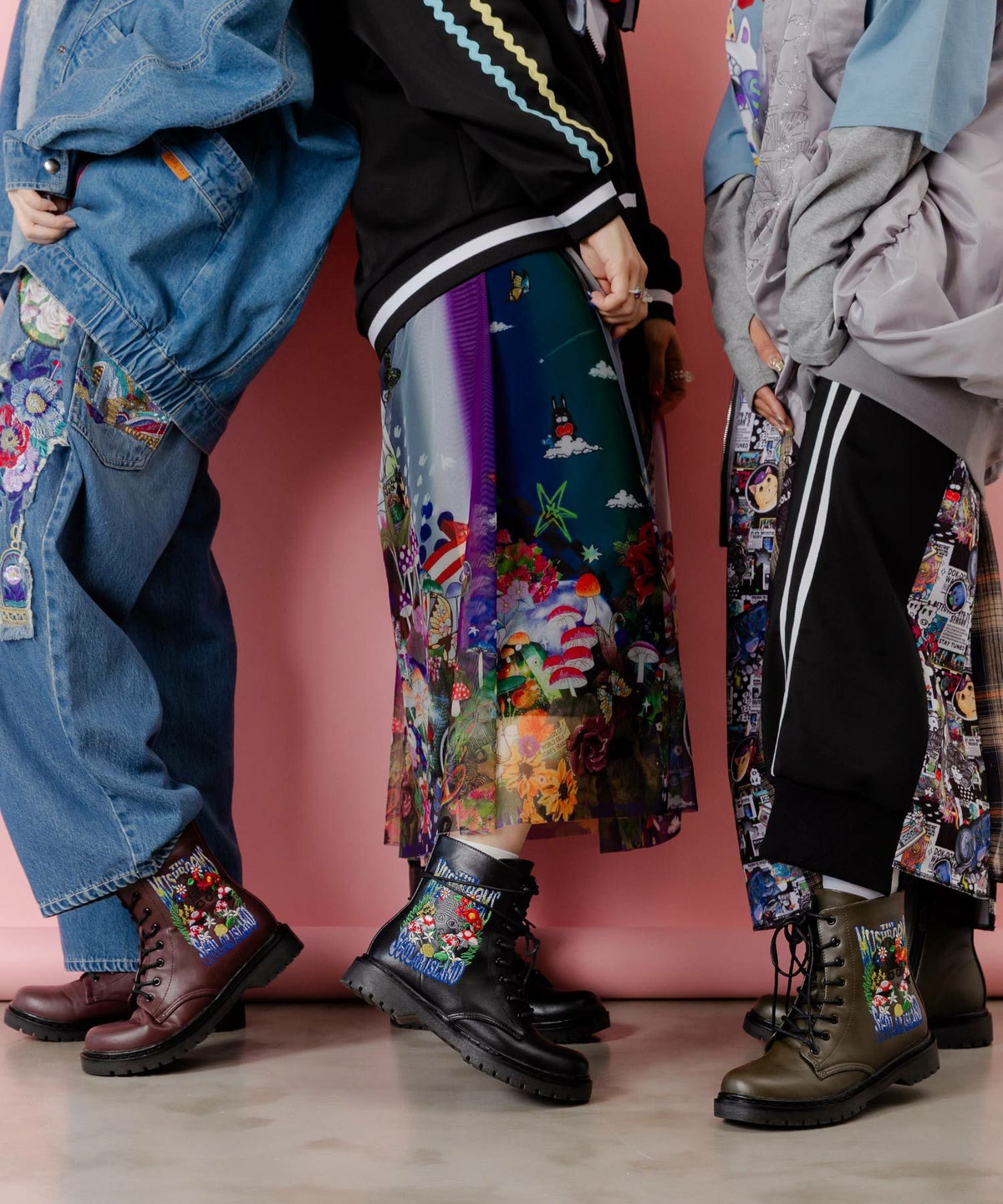 スカラーちゃんとキノコ刺繍ブーツ-5