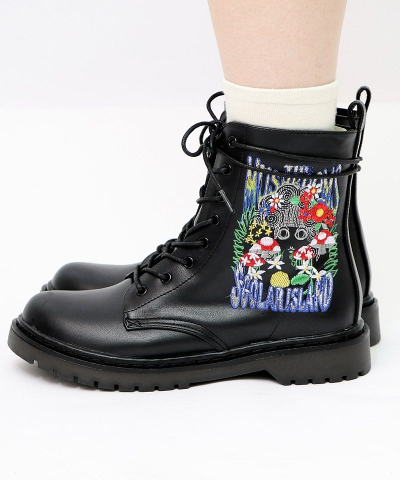 スカラーちゃんとキノコ刺繍ブーツ-7