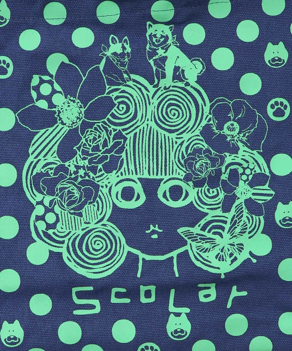 スカラーちゃんドット柄ランチトートバッグ-23