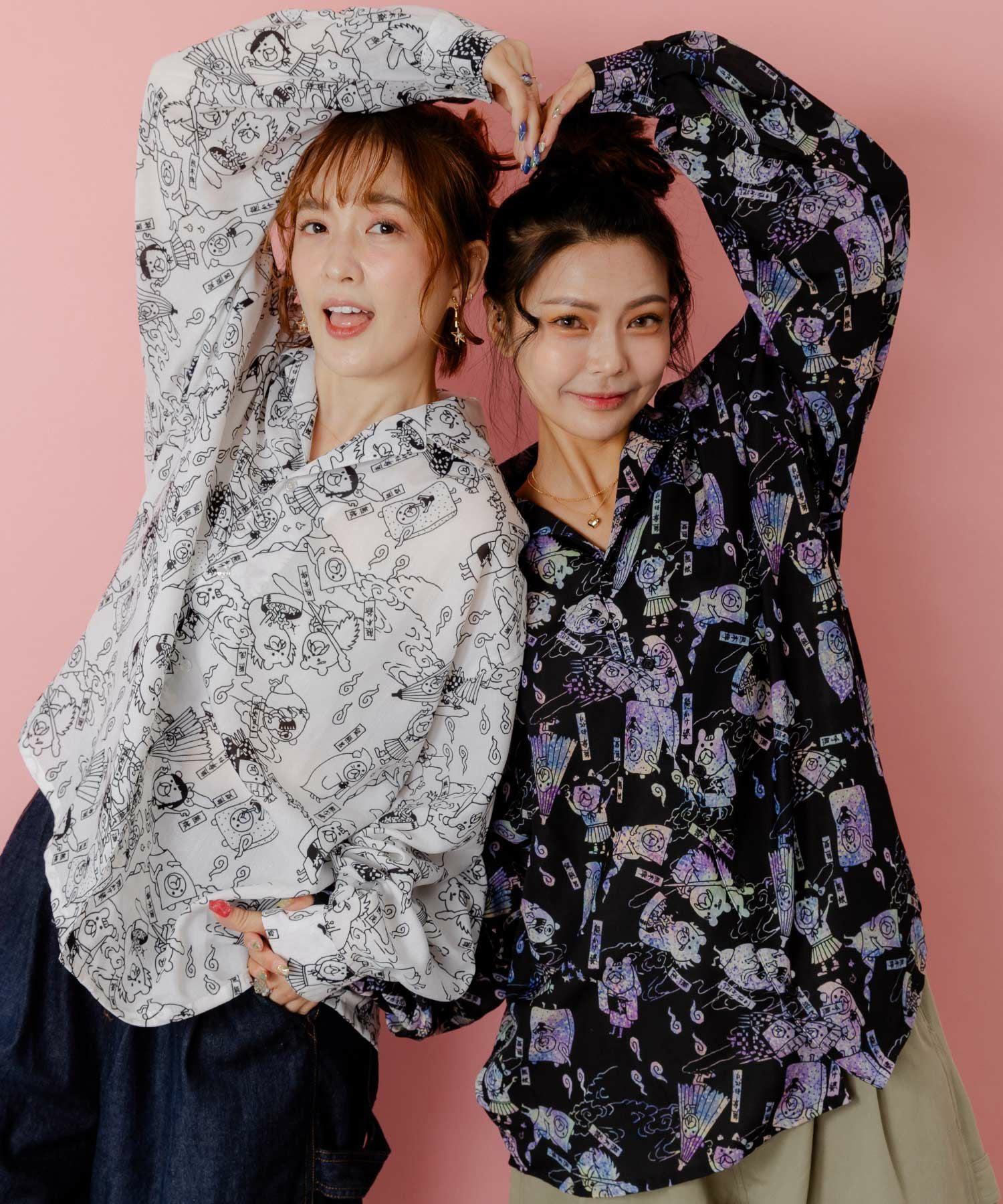 353105：パリティー妖怪柄シャツの通販-ScoLar