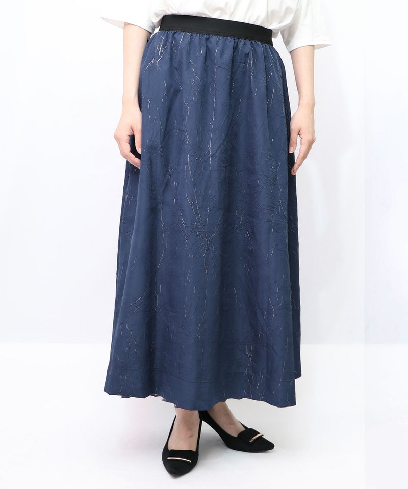 パリ・アート柄 リバーシブルプリーツスカート-19