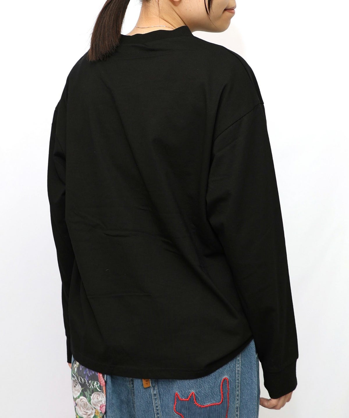 ぷりけつキノコ柄スカーフ付ロンTシャツ-19