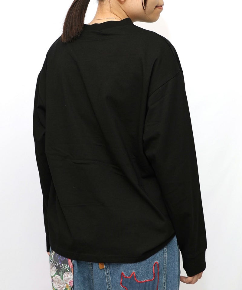 ぷりけつキノコ柄スカーフ付ロンTシャツ-19