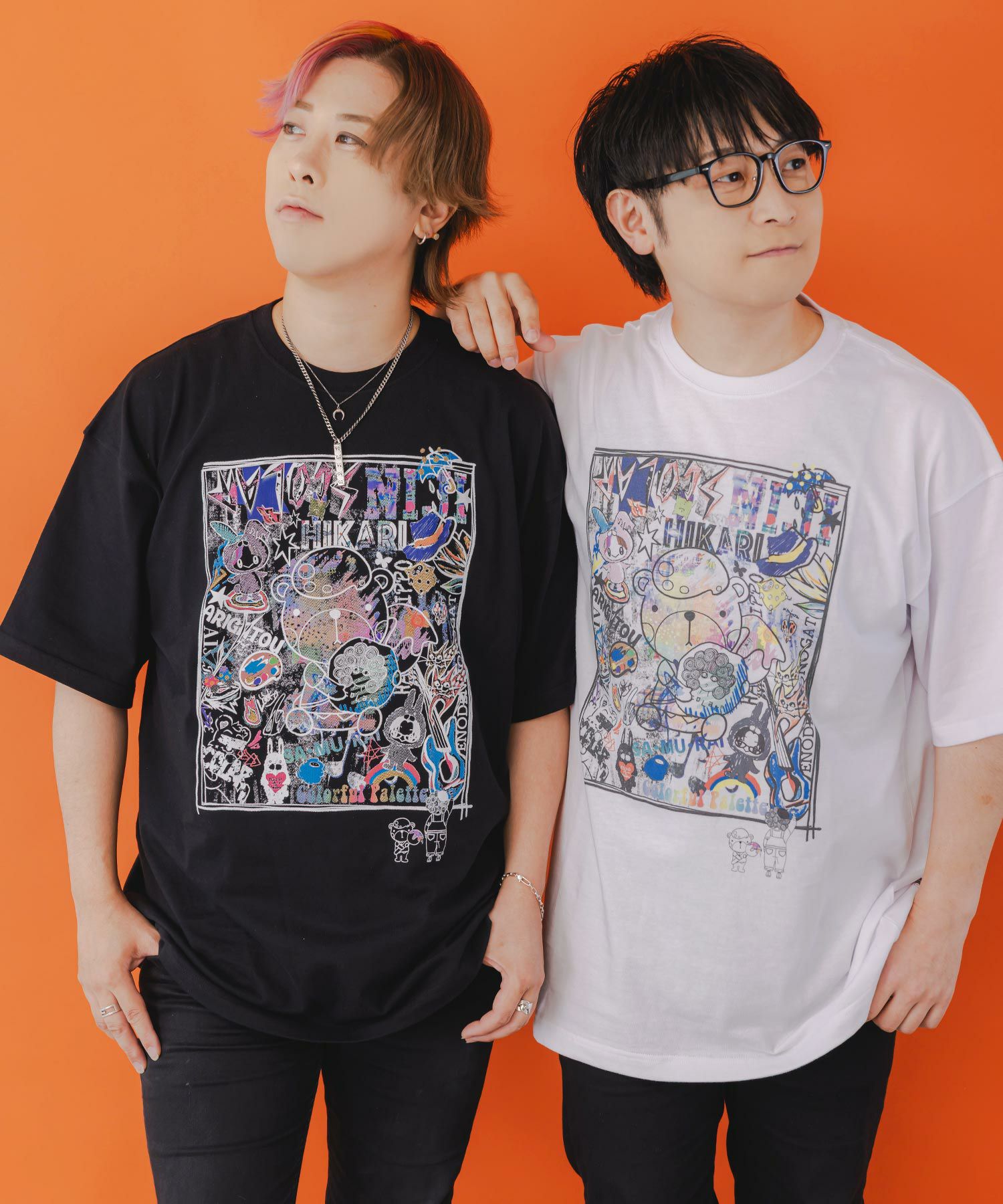 153626：カラフルパレット×ScoLarコラボTシャツの通販-ScoLar