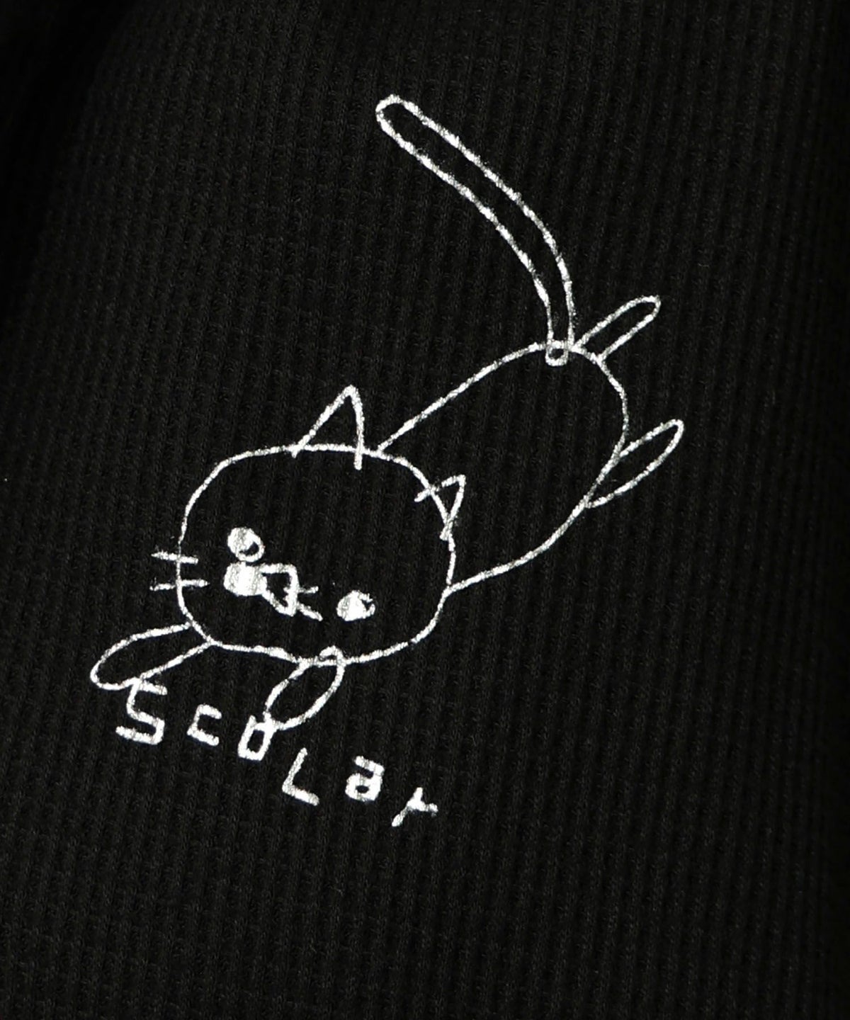 にゃんこスカラー 袖配色パーカー-21