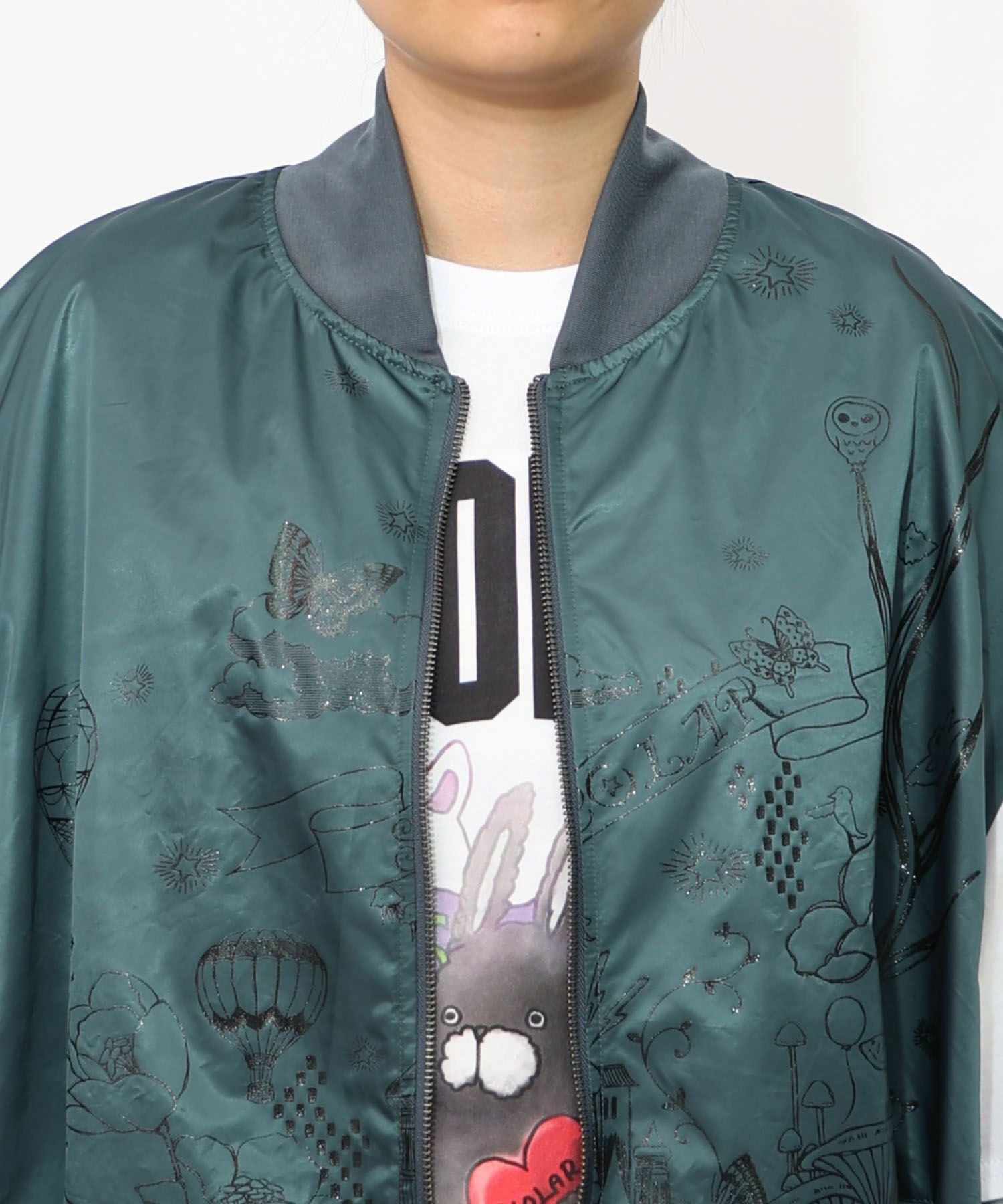 153606：メルヘン柄ラメプリントベストの通販-ScoLar