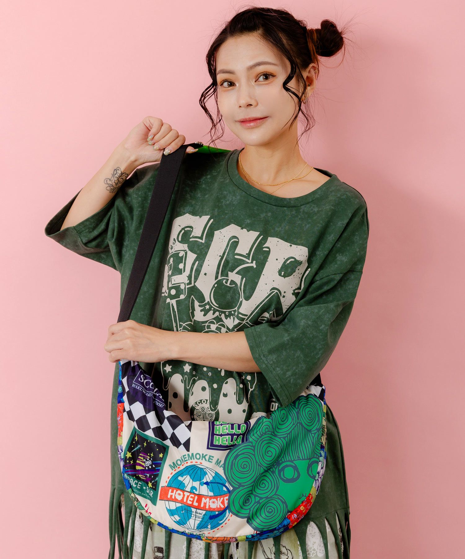 653433：スカラーちゃん両面プリントショルダーバッグの通販-ScoLar