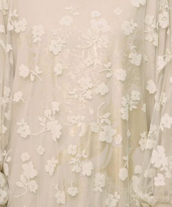 花束柄箔プリントチュール重ねプルオーバー-14