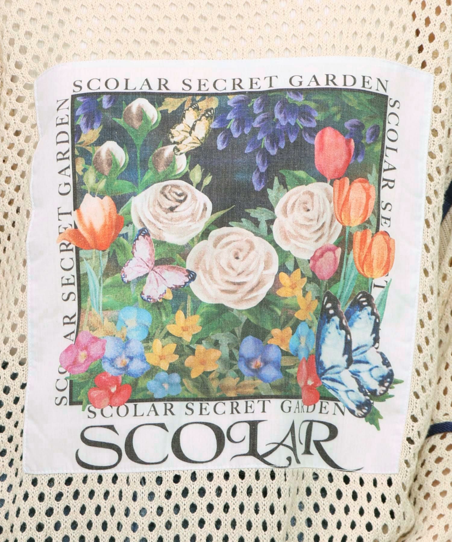 153611：花アップリケ2WAYメッシュプルオーバーの通販-ScoLar