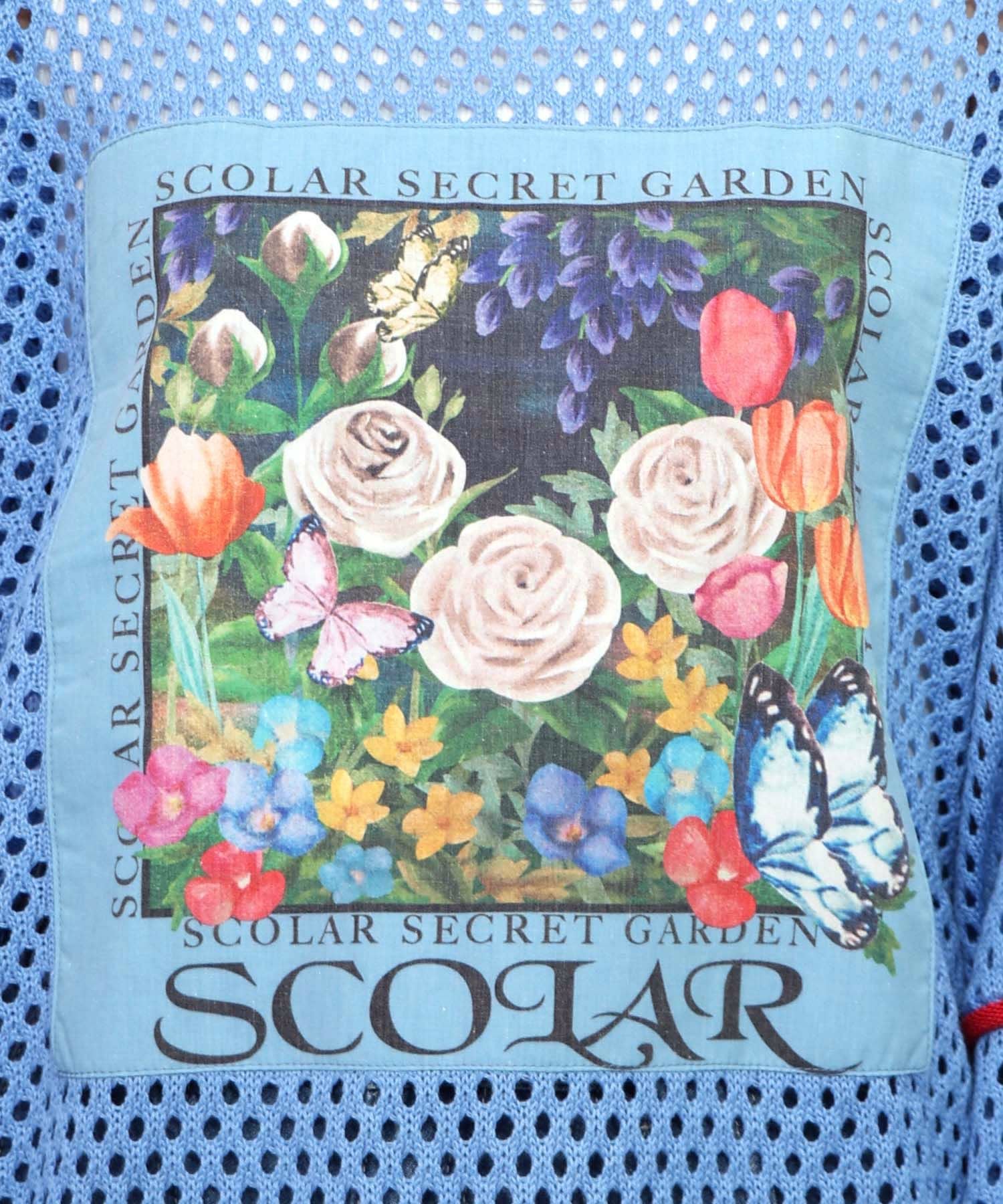 153611：花アップリケ2WAYメッシュプルオーバーの通販-ScoLar