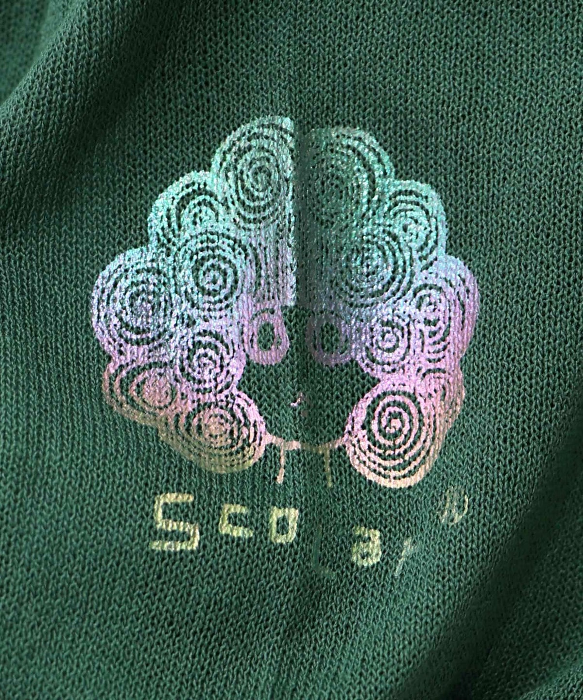 スカラー箔プリント 接触冷感ニットカーディガン-19