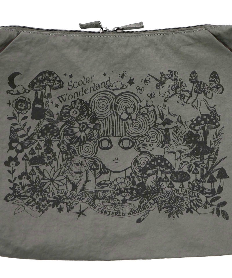 シワ加工スカラーちゃん柄ショルダーバッグ-5