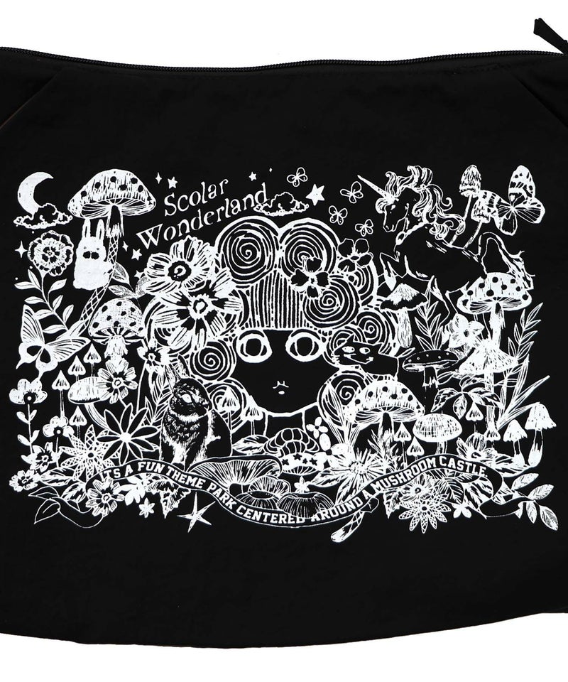 シワ加工スカラーちゃん柄ショルダーバッグ-7