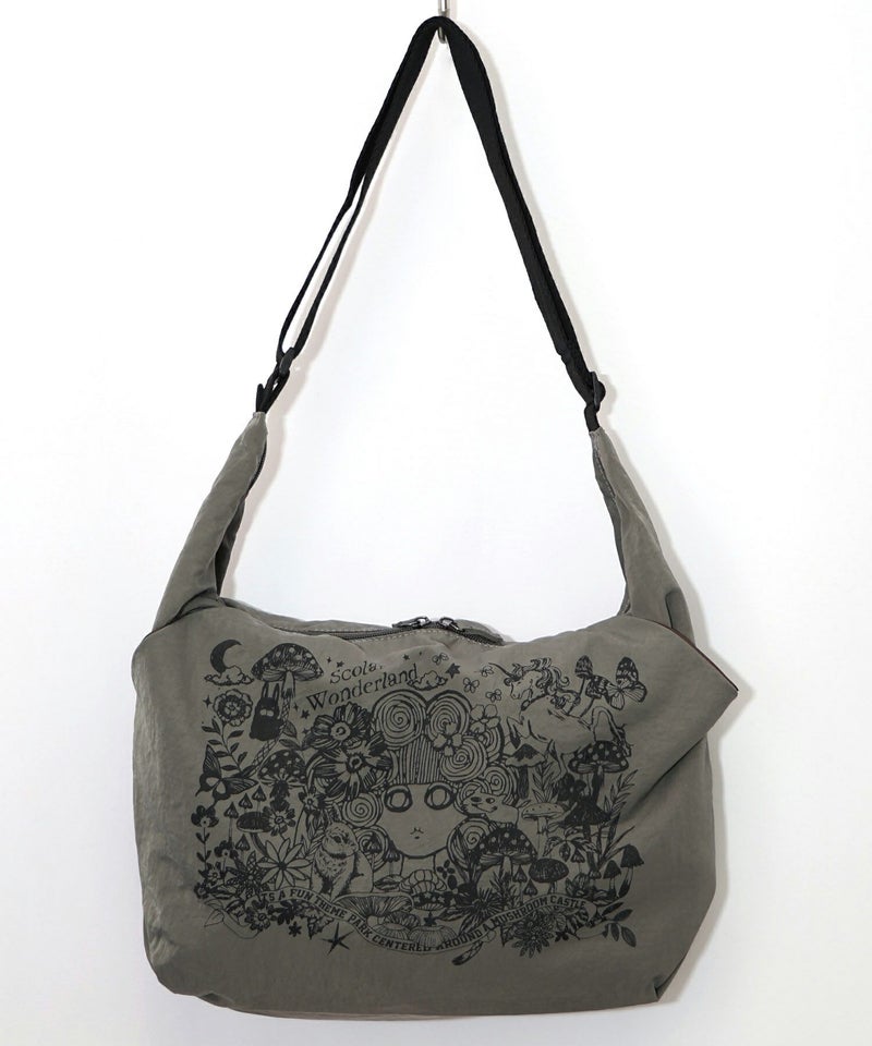 シワ加工スカラーちゃん柄ショルダーバッグ-10