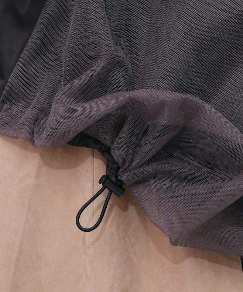 キツネと花刺繍 チュール重ねブルゾン-21