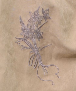 花刺繍バイカラー切替 ドロストスカート-15