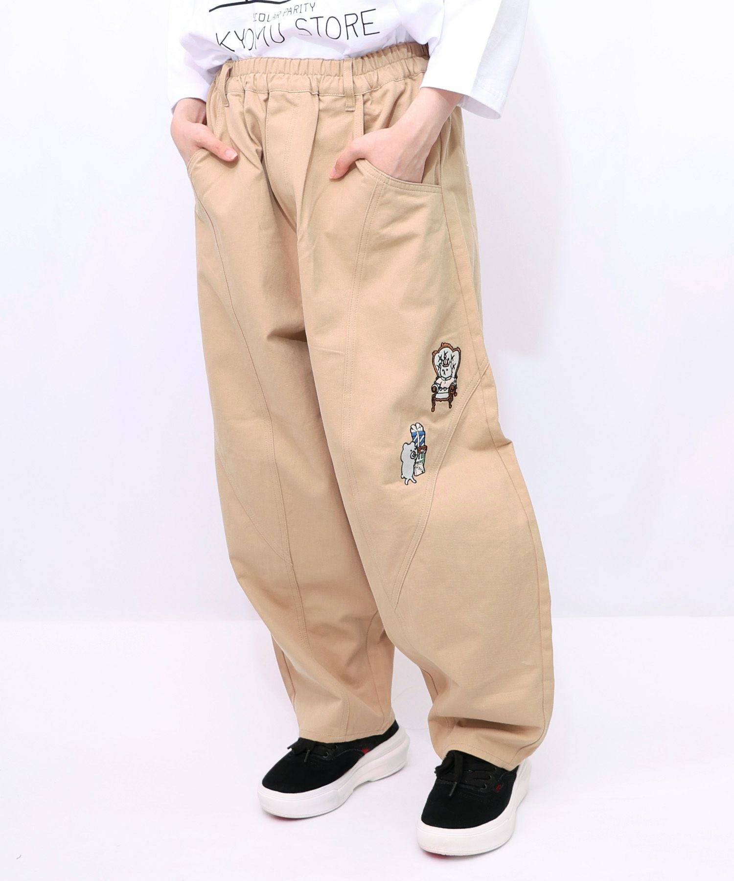 353117：虚無ストアでお買い物 刺繍パンツの通販-ScoLar