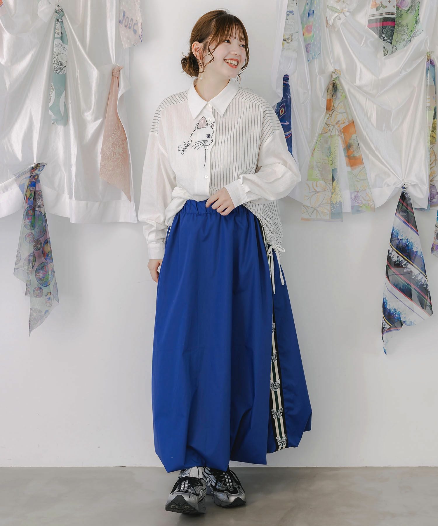 153636：蝶ラインテープバルーンスカートの通販-ScoLar