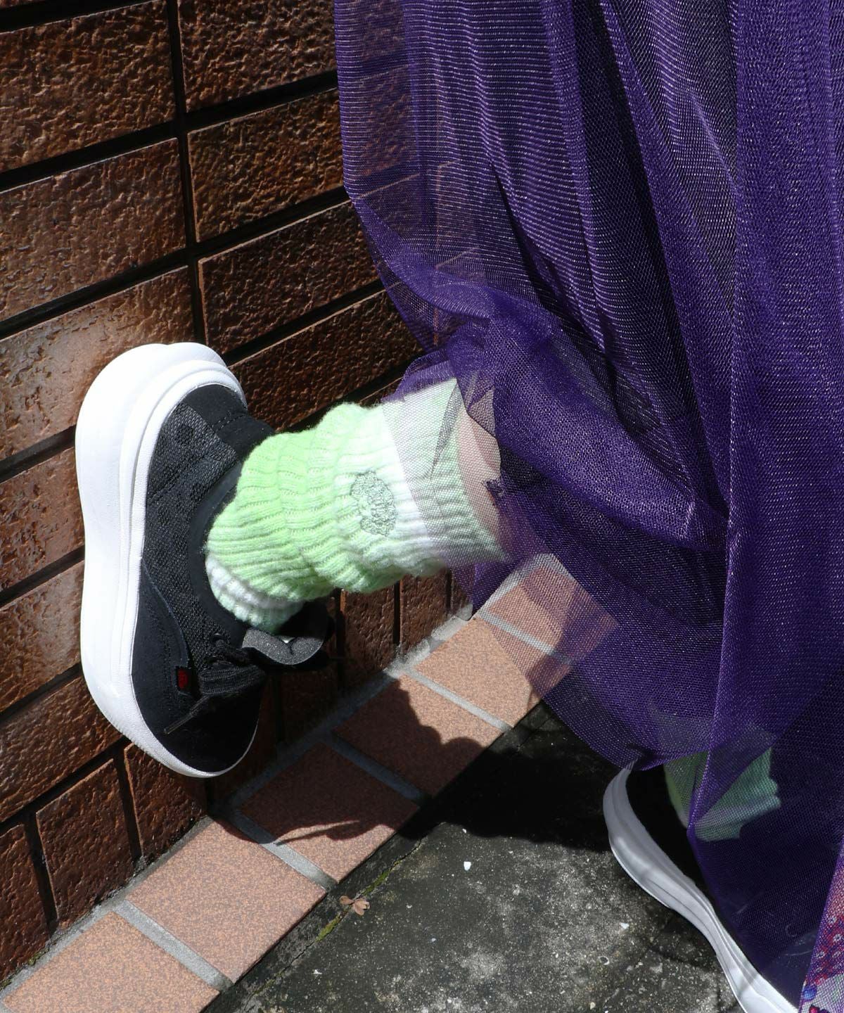 スカラーちゃんロゴ刺繍グラデーションソックス-4