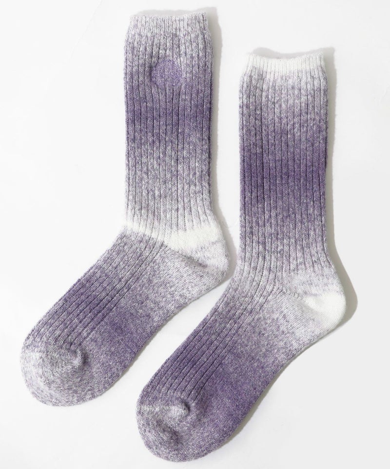 スカラーちゃんロゴ刺繍グラデーションソックス-11