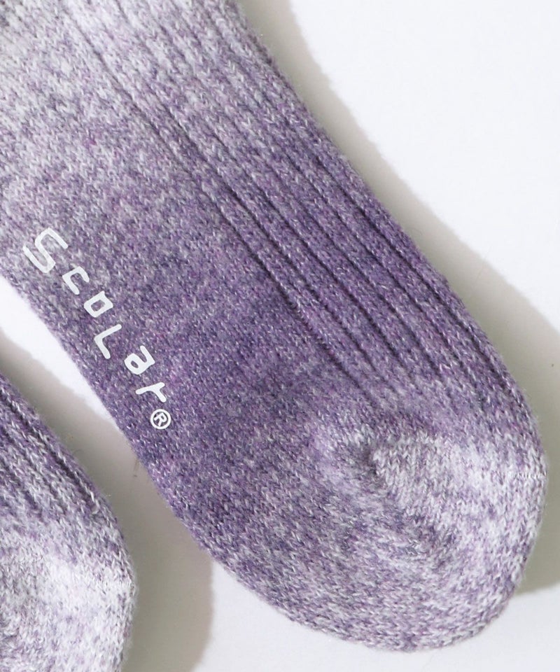 スカラーちゃんロゴ刺繍グラデーションソックス-17