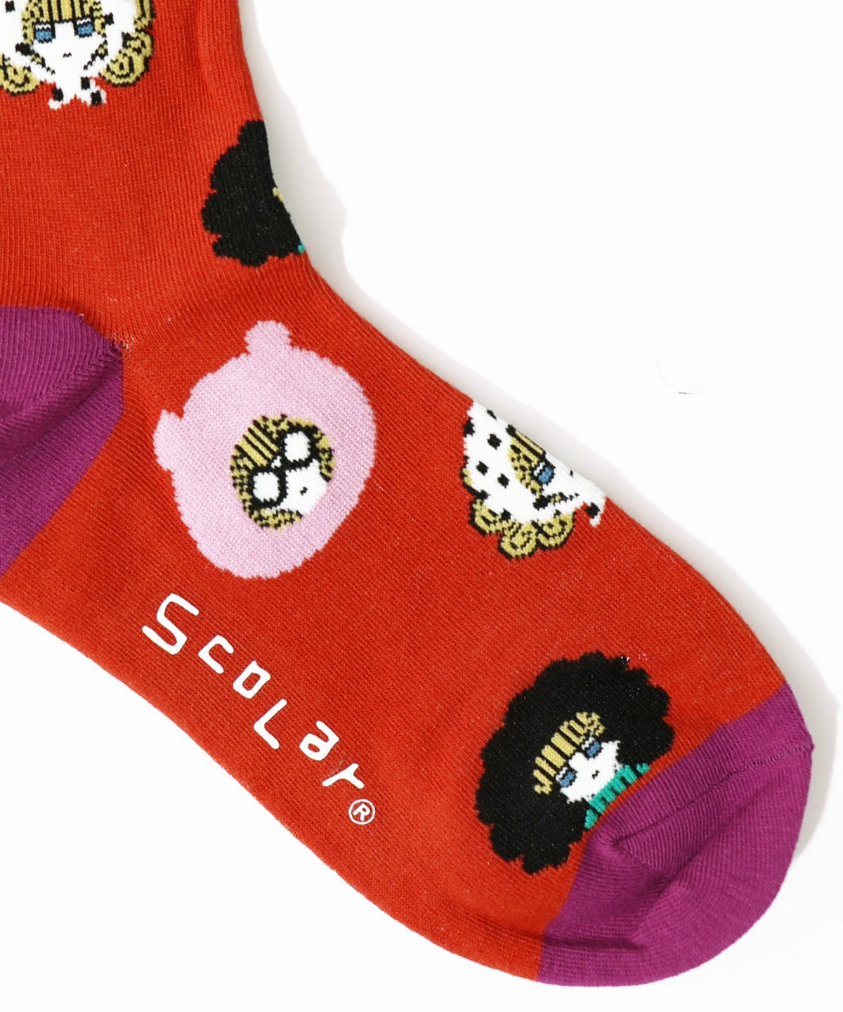 88M18803：スカラーちゃん左右異柄ソックスの通販-ScoLar