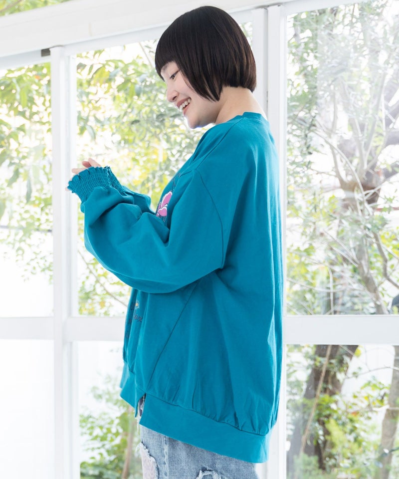 きのこ花十字架スカ子プルオーバー-3