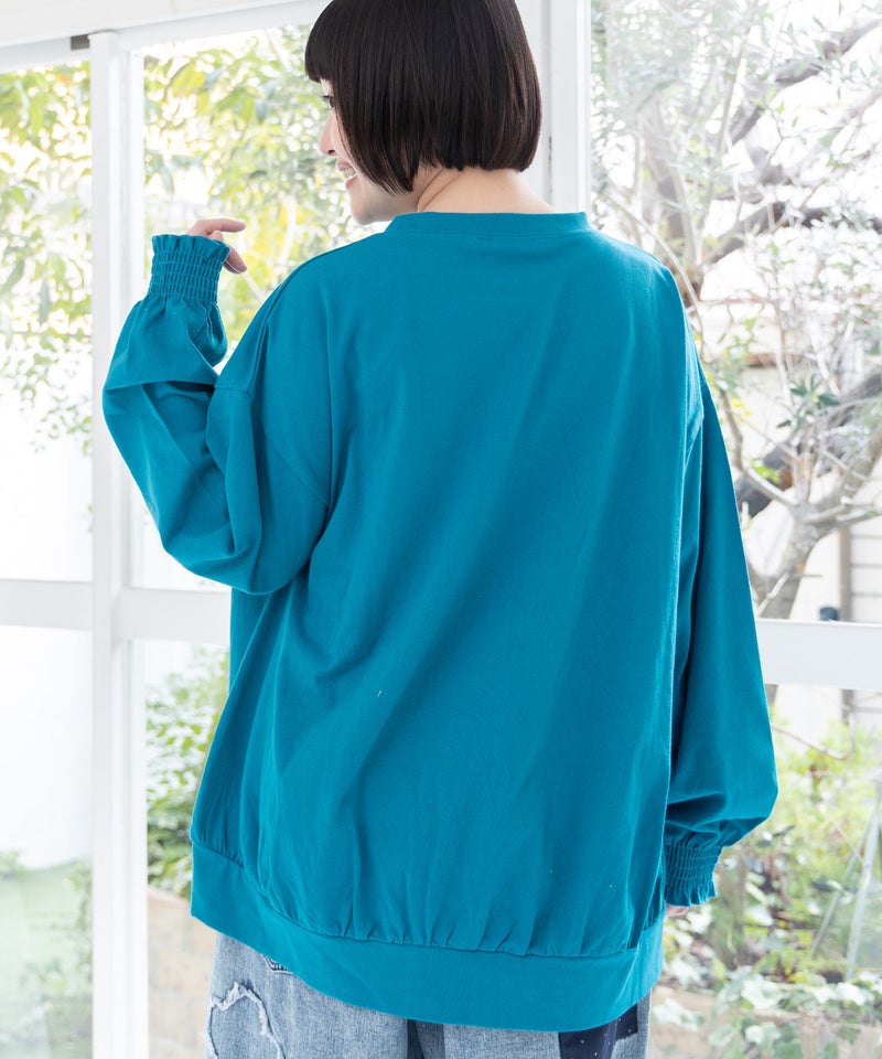 きのこ花十字架スカ子プルオーバー-5