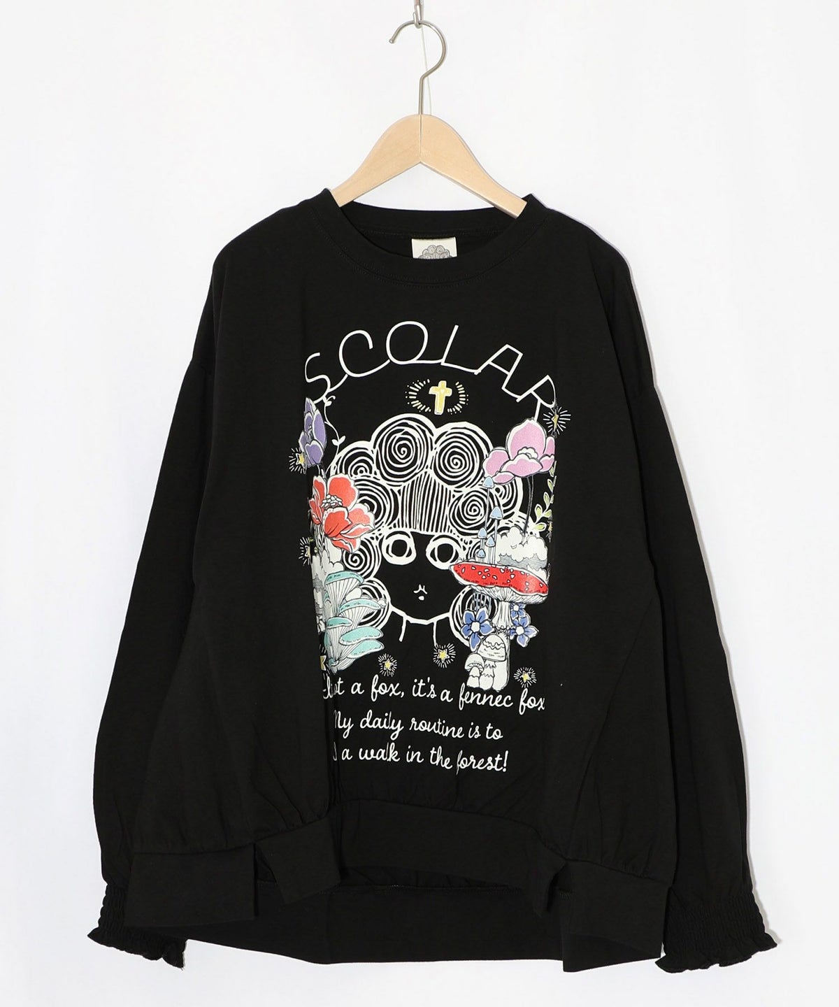 きのこ花十字架スカ子プルオーバー-12