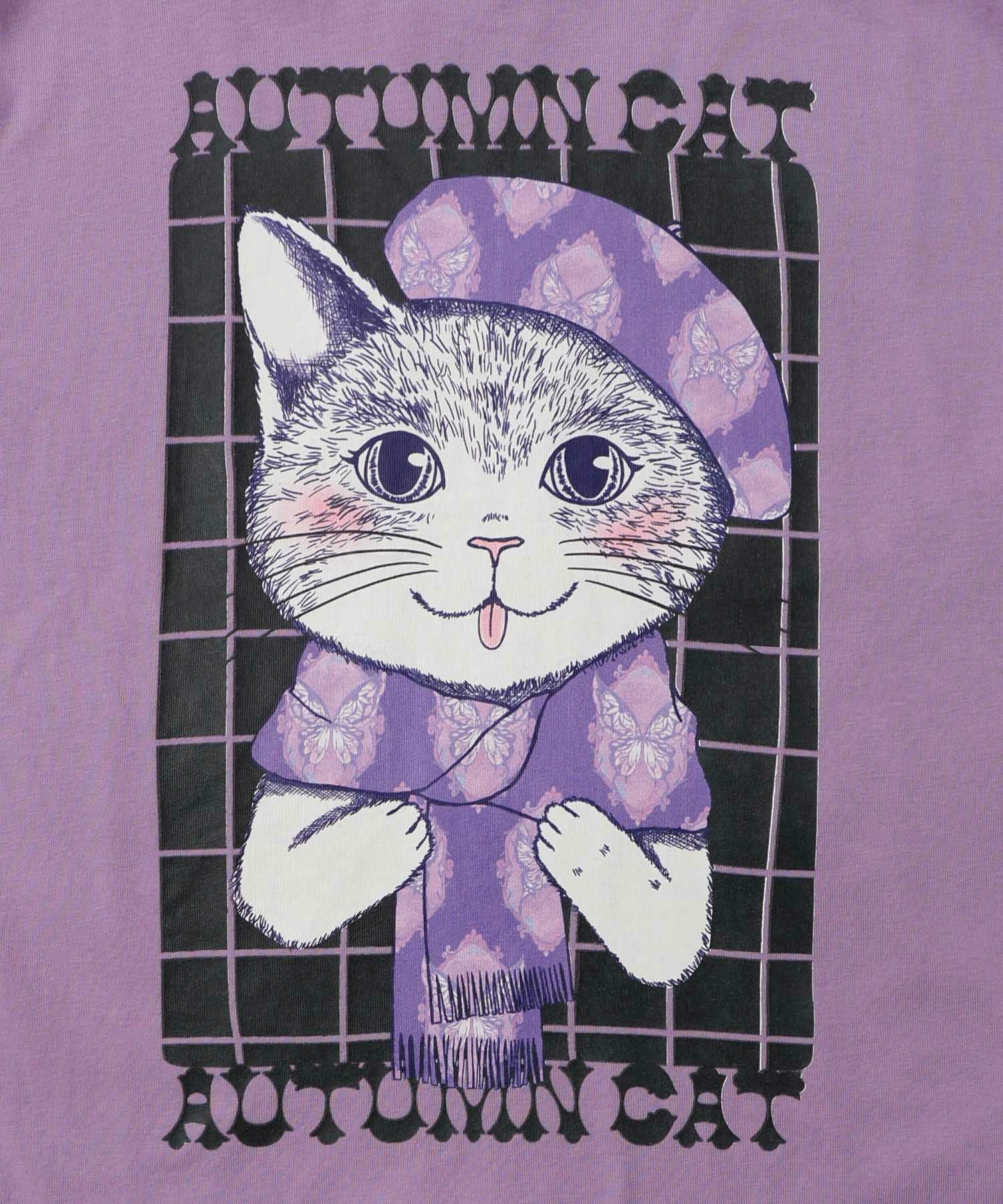 153665：もこもこあったかベレー帽ねこロンTの通販-ScoLar