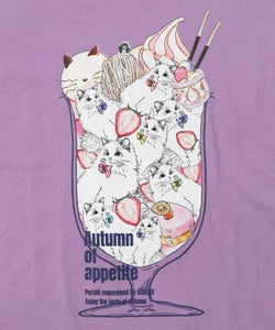 いちご猫パフェプリントプルオーバー-12