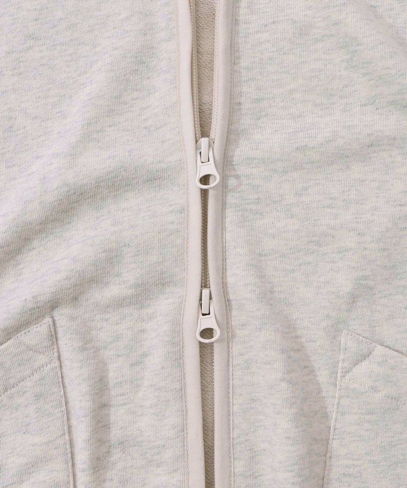 ミニ裏毛スカ子ロゴ ダブルジップカーディガン-14