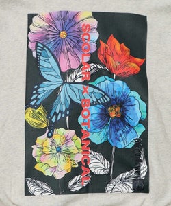 花蝶柄スカ子箔プリントロゴパーカー-10