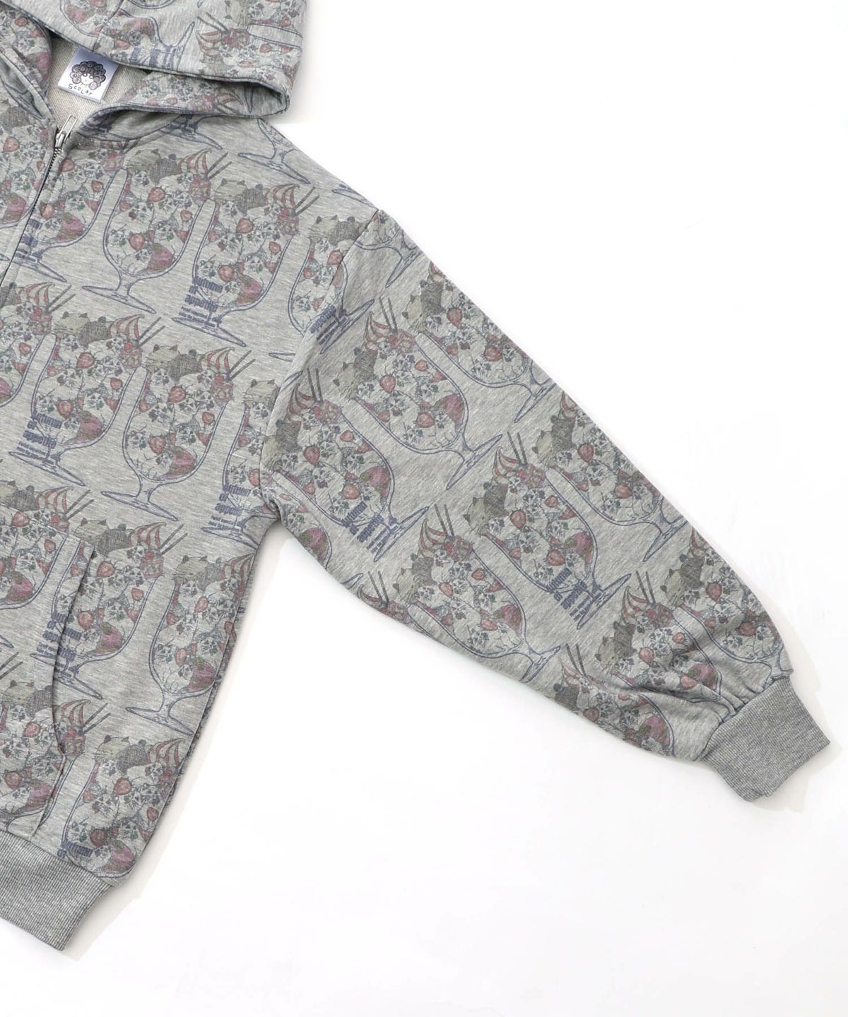 イチゴいっぱいねこパフェパーカー-13