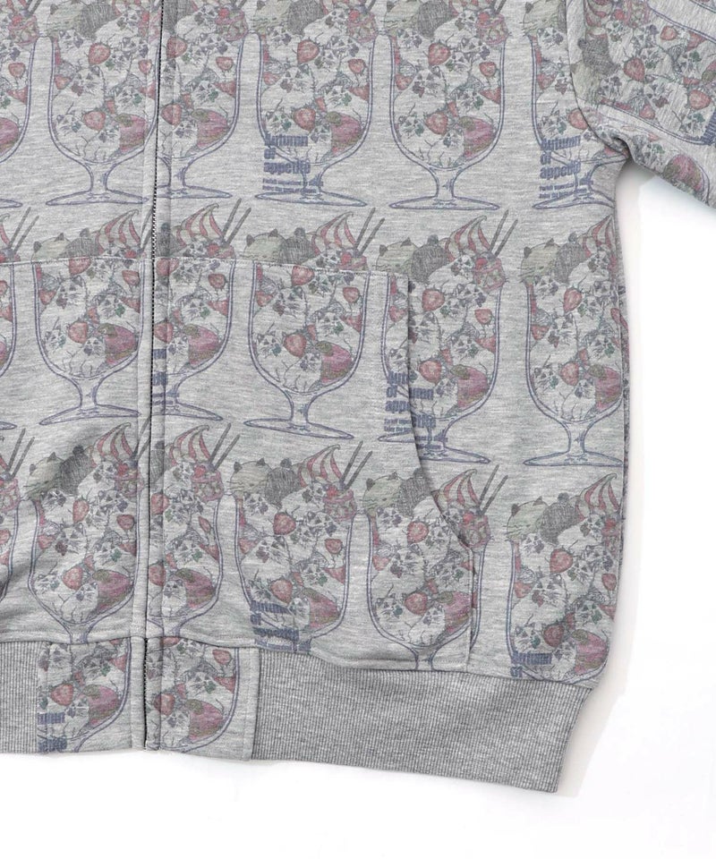 イチゴいっぱいねこパフェパーカー-14